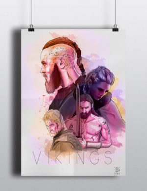 Póster de Vikings de Ikan